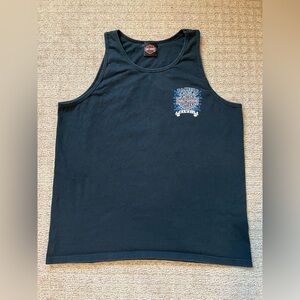 L PACIFIC HARLEY DAVIDSON HAWAII Men’s Large Vintage Black Tank Top